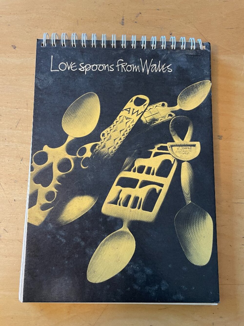 Vtg Love Spoons from Wales Welsh Folk Art Woodcarving Workshop Wales Book